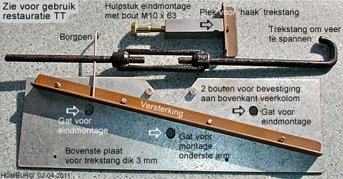 Hulpgereedschap draagarm