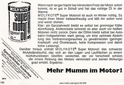 Molykote Werbung