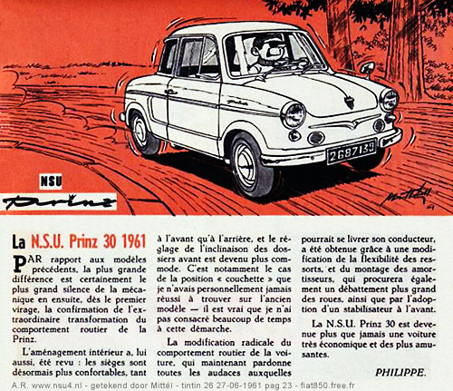 tintin Prinz 30 1961