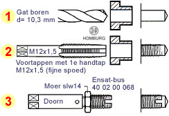 Ensatbus monteren