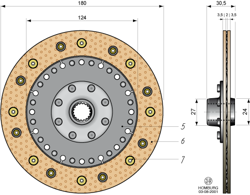 Driven plate