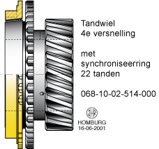 Tandwiel 4e versnelling