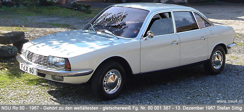 NSU Ro 80 bouwjaar 1967